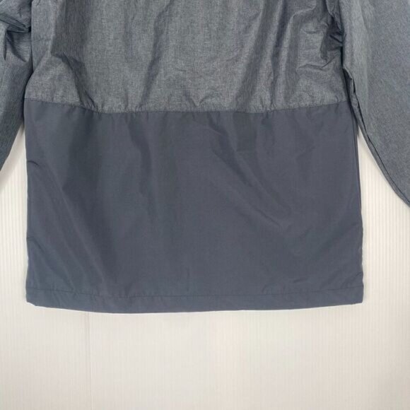 Hurley Exist Men Full Zip Windbreaker Size S Gray Reflective Water Resistant NEW - Picture 12 of 12